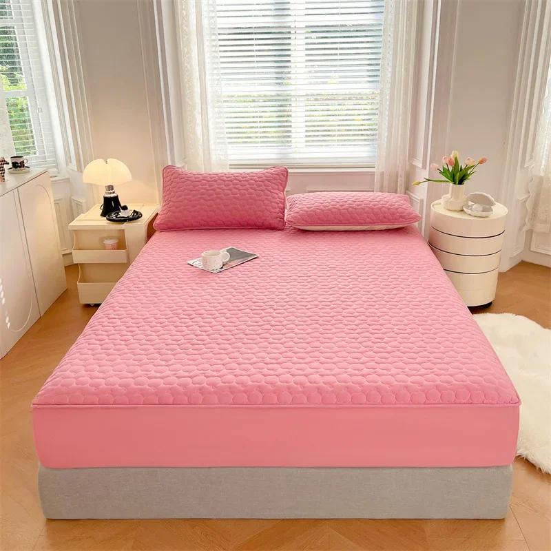 Новый класс А антибактериальный водонепроницаемый четырехсезонный хлопковый наполнитель с утолщенной простыней защитный чехол для матрасов