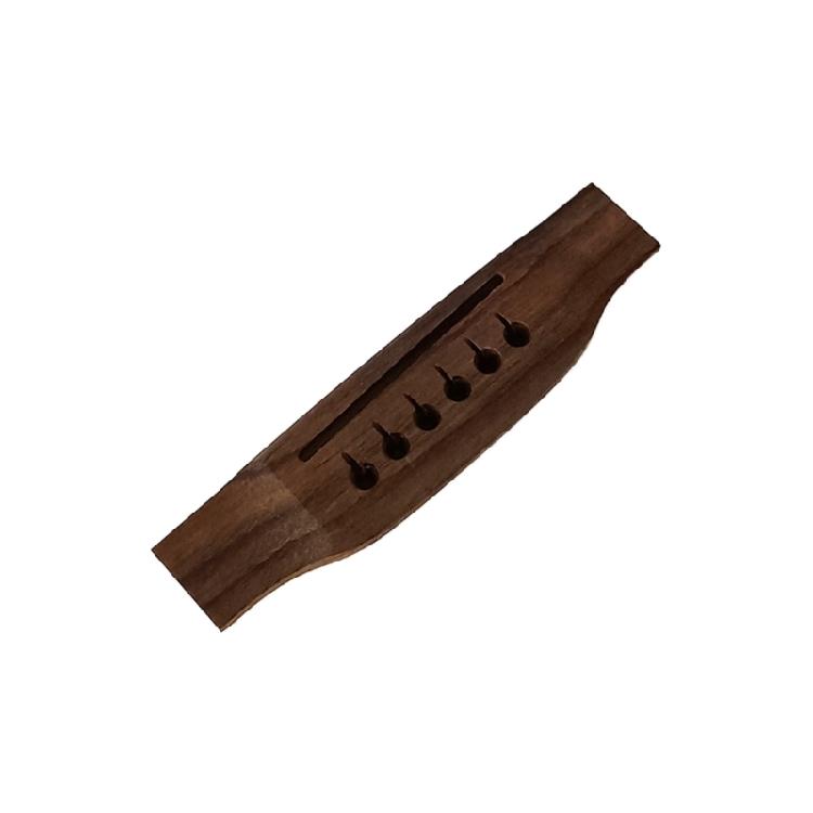 Acoustic Guitar Wood Rosewood Bridge Guitar Wood Bridge Guitar Saddles Nut Slotted with 6 Bridge Pins Easy to Install