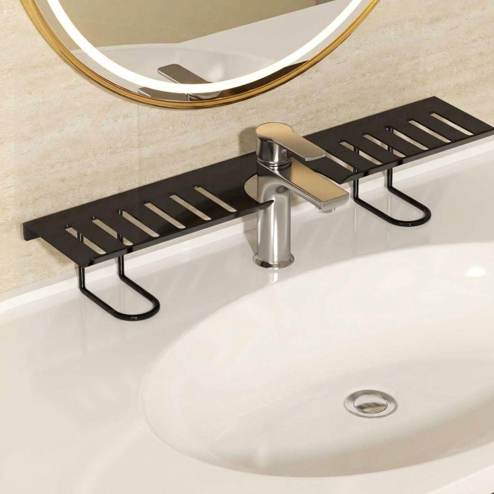 Water Drainage Faucet Storage Shelf Rustproof Cosmetic Storage Box Kitchen Sink Shelf Shower