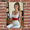 Винтажная металлическая табличка 8x12 дюймов Портрет женщины Настенное искусство Декор для гостиной Бара Мужской уголок