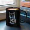 Милая Кружка с Кошкой Офисная Домашняя Чашка Кофейная Чашка Чашка для Воды Керамическая Чашка Набор Стеклянных Чашек для Кофе Кружка с Автопомешиванием Набор Чашек для Чая Керамическая Кружка