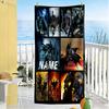Warnermedia Personalized Text Beach Towel Super Soft Microfiber Quickdry Fabric Suitable for Swimming Gym Camping Yoga Vacation