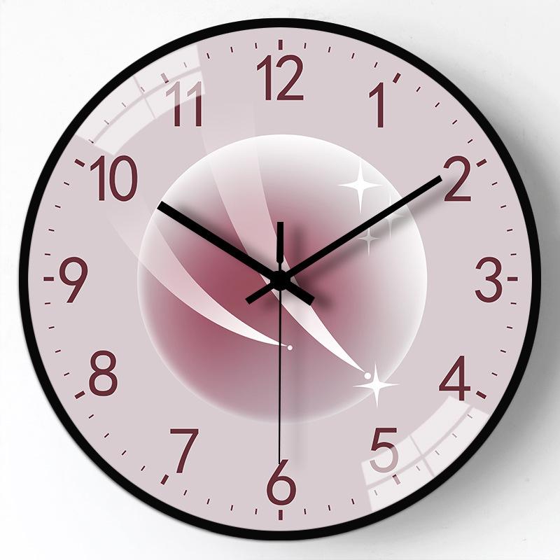 10-дюймовые 25 см часы для гостиной, для дома, без пробивания отверстий, часы-планета, настенные часы, креативные, для спальни, бесшумные часы