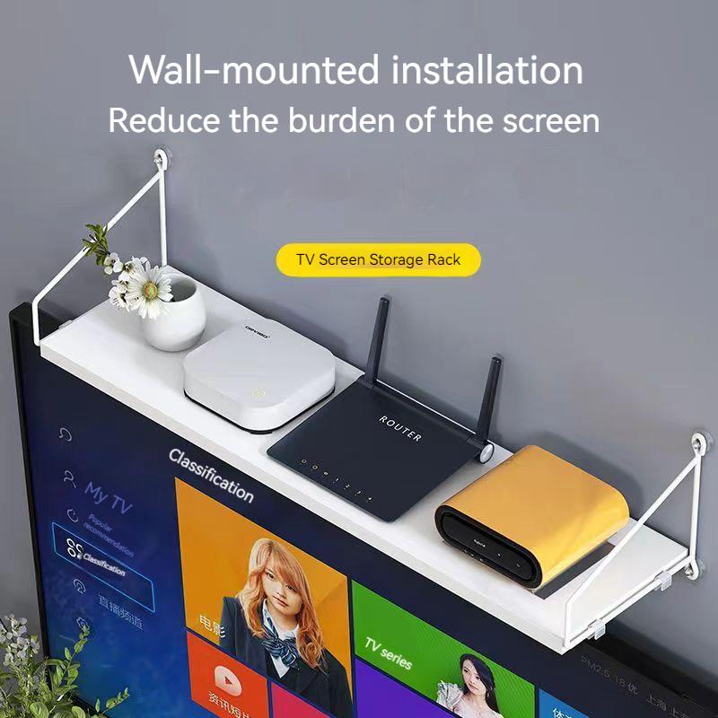 1pcs Wall Mounted Shelves Nordic Decorative Non Perforated Floating Book Shelf Multipurpose Storage Rack For Living Room Decor