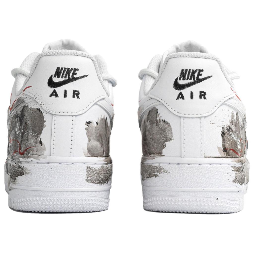 Nike Air Force 1 Skateboard Shoes Unisex Low Top Black/Red CW2288-111(Team113-S-BOX)