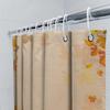 Colorful Maple Shower Curtain Waterproof Fabric Decorative Bath Rug Set Autumn Leaves Printed Bathroom Curtains for Home Decorat