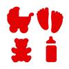 SET OF 4 BIRTH PUNCHES - 2 CUTOUTS