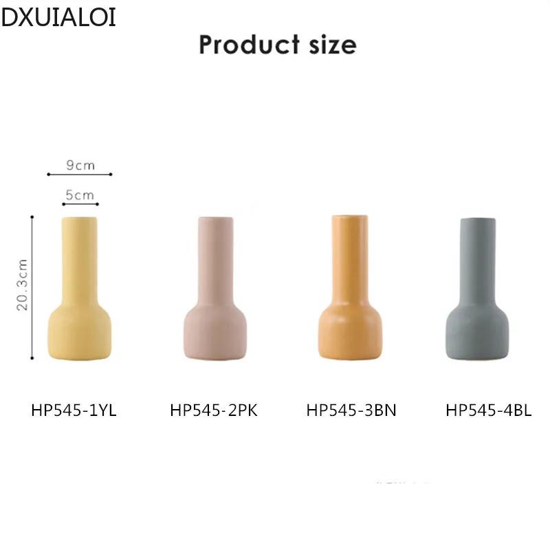 Керамическая ваза в скандинавском стиле, креативная, цветная, украшения для гостиной, украшения дома, аксессуары, ваза для цветов, керамическая поделка, подарок