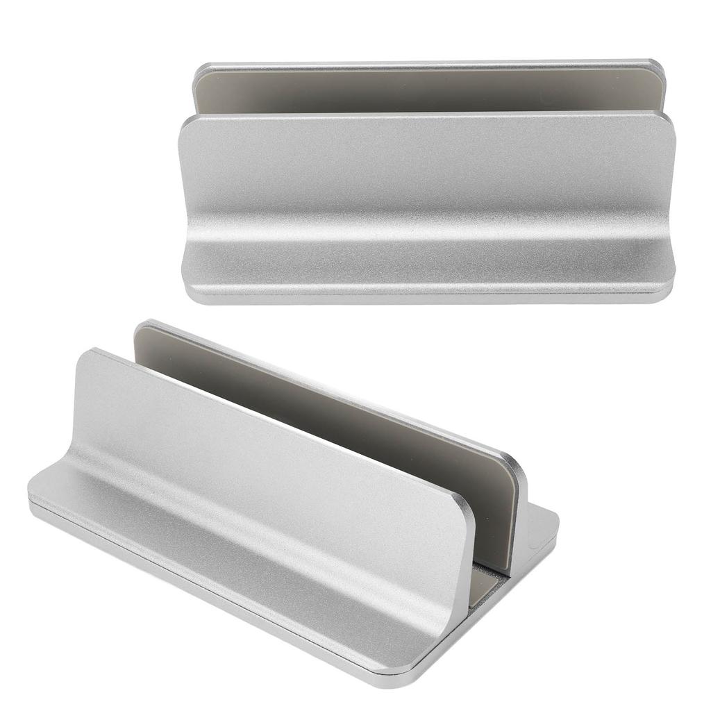 Вертикальная подставка для ноутбука, серая, регулируемая основа, 3D изогнутое дно, силиконовый держатель для ноутбука