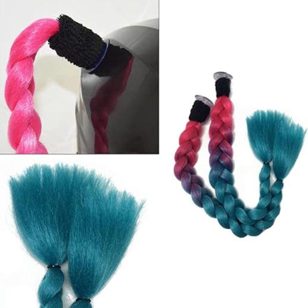 С присоской для мотоциклетного шлема косы Colorul Twist Dual Pigtail для мотоциклетных шлемов