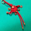 Retro Chinese Phone Chain Cute Fortune God Keyring Hand-woven Plutus Lucky Keychain  Decoration