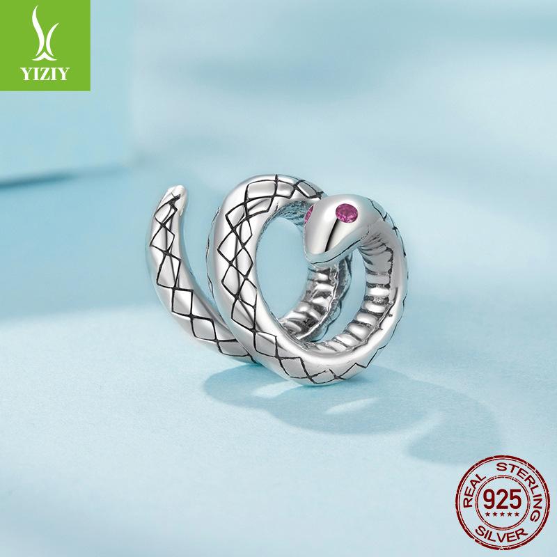 S925 Sterling Silver Snake To Run Beaded Accessories Sterling Silver Diy Lucky Bead Accessories