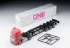 TOMYTEC Tomica Limited Vintage Neo Hino Profia 40-футовый трейлер-контейнеровоз Sharyo Ocean Network Express Серый контейнер Готовая модель 335252 1/64
