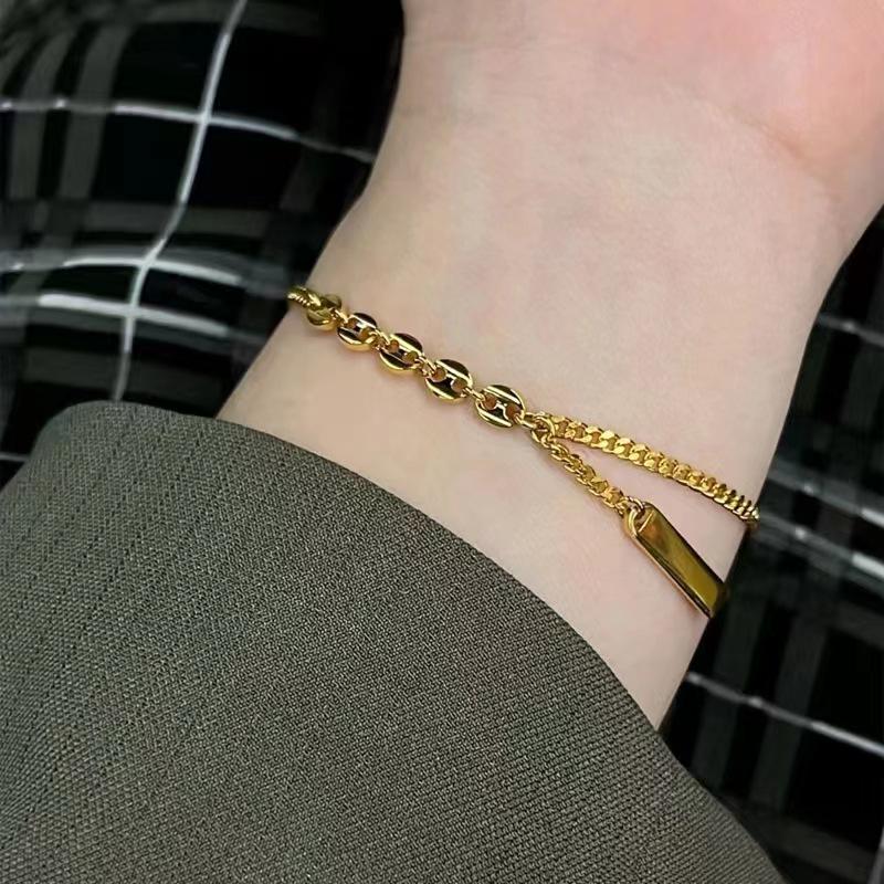 Женский браслет 'Счастливый талисман': Элегантный и уникальный стиль 2022 года с табличкой «Без забот».