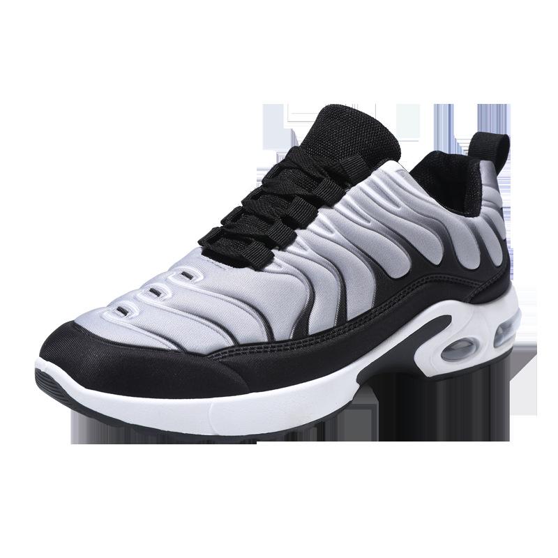 Men's Shoes Spring and Autumn Mesh Travel Shoes Thick-soled Heightening Air Cushion Shoes Korean Version Trendy Men's Sports and Leisure Shoes