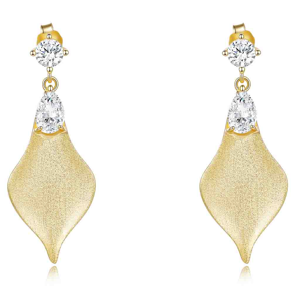 WUIHA 925 Sterling Silver 4 * 6 MM Pear Cut VVS1 D Color Real GRA Moissanite Diamond Gemstone Drop Dangle Earrings Fine Jewelry