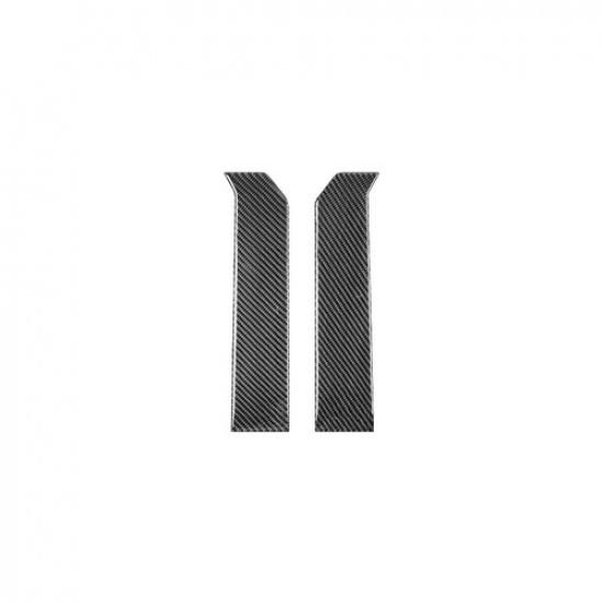 2pcs Carbon Fiber Car Center Gear Shift Box Panel Side Cover For Toyota 86 17-20