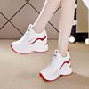 Fashion Daddy Shoes 2025 Spring New Leather Surface Single Shoes Women's Thick Sole Height Increase and Thinness Casual Sports Shoes