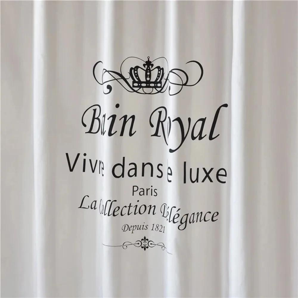Быстросохнущая шторка для душа Royal Crown, утолщенная, водонепроницаемая, полиэстеровая, моющаяся, аксессуары для ванной комнаты, несколько размеров