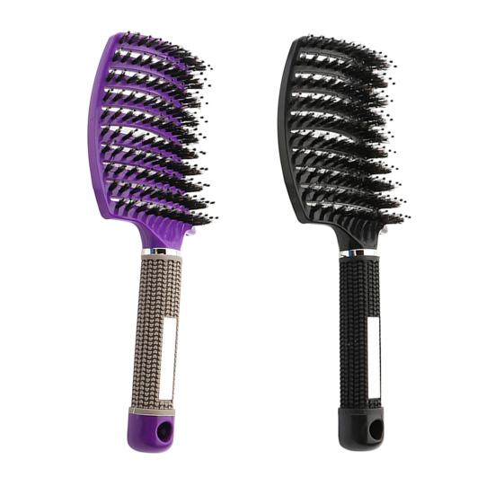 2 шт. вентилируемая щетка для волос портативная антистатическая тонкая густая вьющаяся длинная влажная сухая щетка для волос для женщин и девочек массаж кожи головы укладка волос распутывание расческа