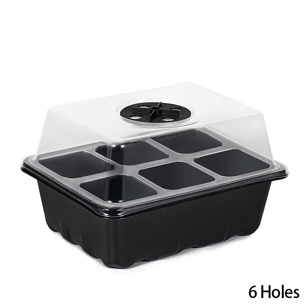 6/12 отверстий Лотки для рассады Лоток для стартового посева семян Регулируемая вентиляция Влажность Лоток для проращивания рассады Для выращивания семян Начиная