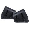 Left / Right or Both Side Motorcycle Saddlebags Side Tool Bag PU Leather Luggage Saddle Bag Pouch Black Universal