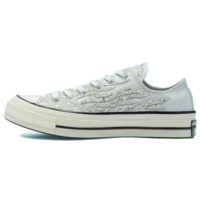 1970-е Chuck Taylor All Star Блестящие Холщовые Нескользящие Прочные Низкие Кеды для Скейтбординга Женские кроссовки Синие 569538C