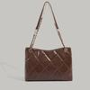 2025 New Bags Women's Fashionable All-Match Western Style Diamond Embroidery Thread Special-Interest Design Solid Color Chain Shoulder Crossbody Bag
