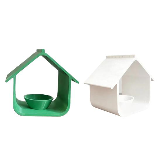 Водонепроницаемая кормушка для птиц в форме домика, подвесная, погодоустойчивая, для патио, террасы, веранды, сада, заднего двора