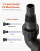 710W Submersible Sump Pump, 20000 L/H, Stainless Steel Submersible Sewage Dirty Clean Water Pump with Automatic Float Switch, Long Cord, 9M Max Lift,