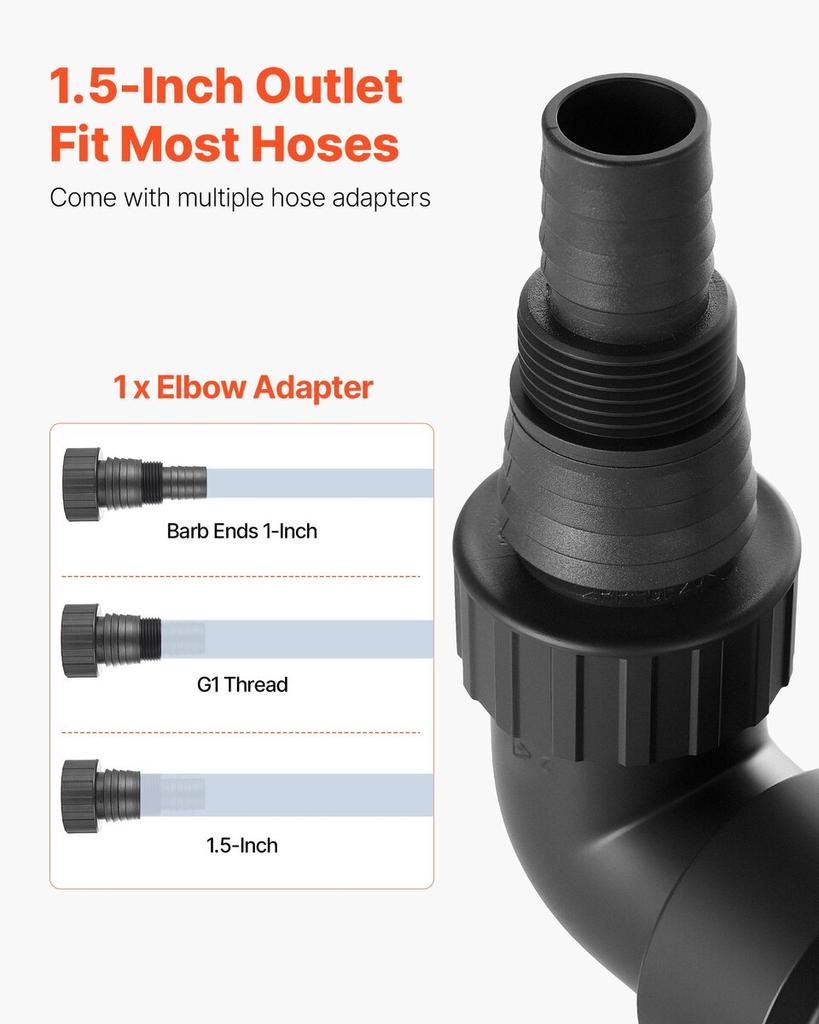 710W Submersible Sump Pump, 20000 L/H, Stainless Steel Submersible Sewage Dirty Clean Water Pump with Automatic Float Switch, Long Cord, 9M Max Lift,