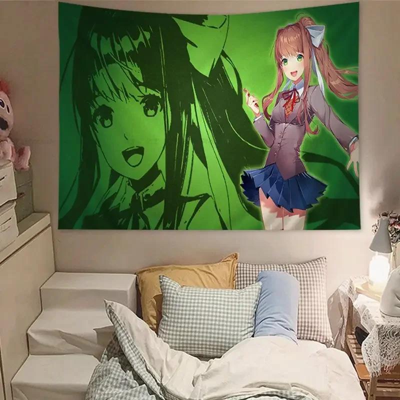 DDLC Doki Literature Настенный гобелен Домашний декор хиппи богемский декор гадание Дешевое Хиппи Настенное панно