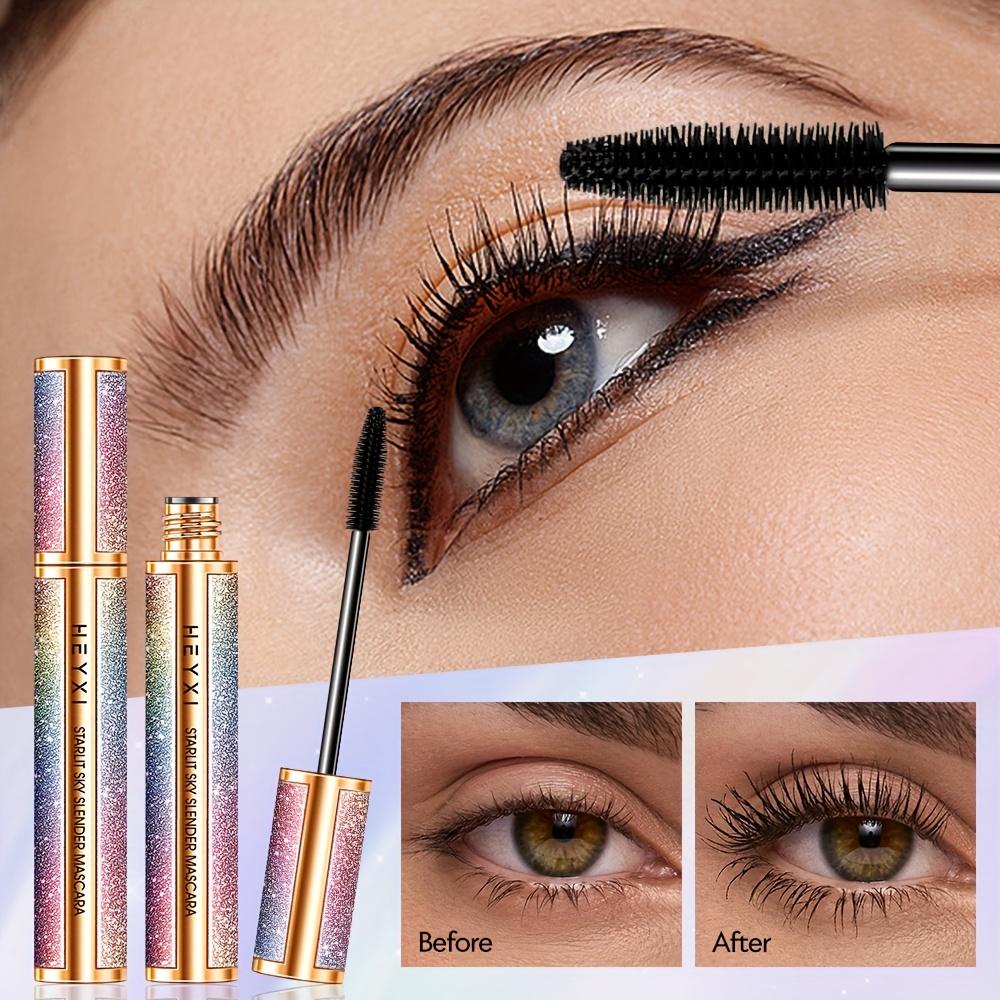 Стойкая тушь для ресниц, формула для объема и удлинения, не липкая и не жирная, изогнутая щеточка для мгновенного объема, не размазывается и не образует комочков, для повседневного макияжа
