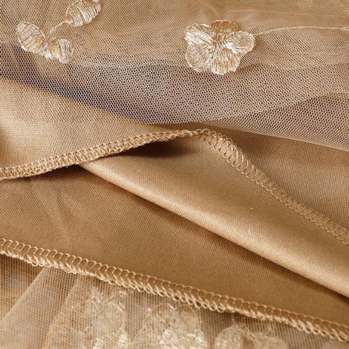 Женская весенне-осенняя юбка А-силуэта с высокой талией, двухслойная, из сетки с 3D-цветами, на все случаи жизни