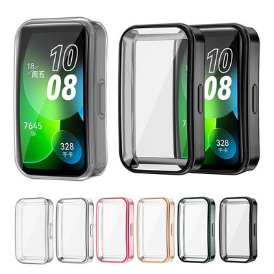 Полноэкранный протектор для Huawei Band 8, гальванический защитный чехол из ТПУ, чехол-бампер