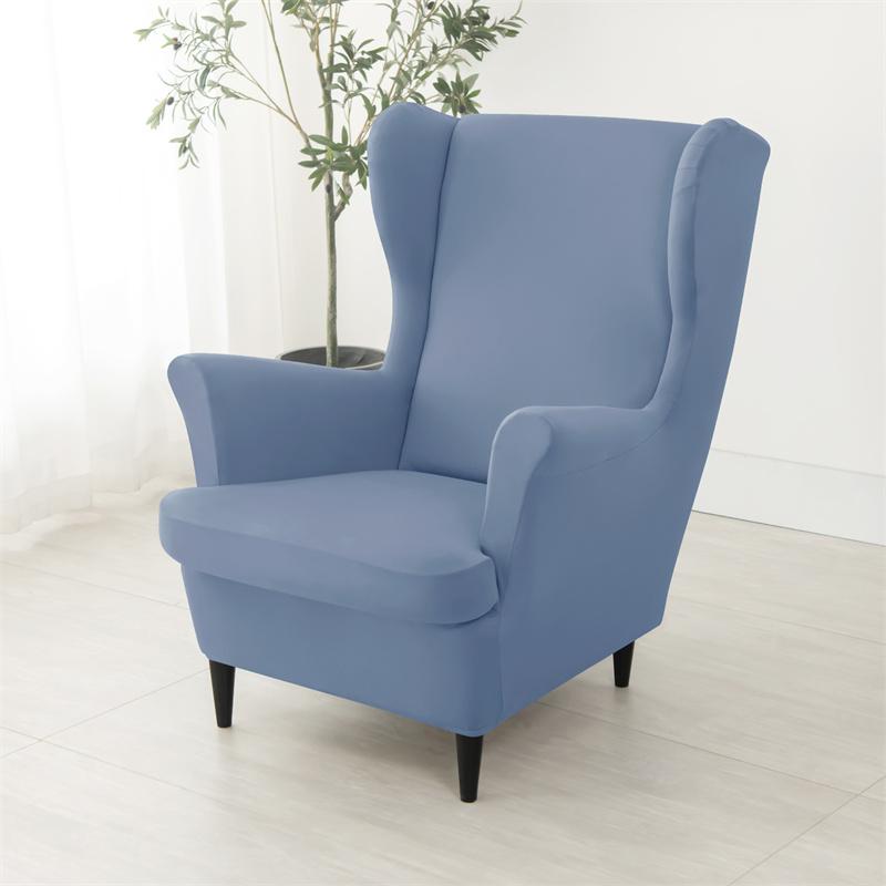 Чехол для кресла Nordic Wing Chair Stretch Cheaper Spandex Armchair Covers Non Slip Washing Relax Sofa Slipcovers with Seat Cushion Covers