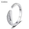 Классическое кольцо Lindon из медного сплава с цирконием, женские ювелирные изделия, свадебный подарок для вечеринки