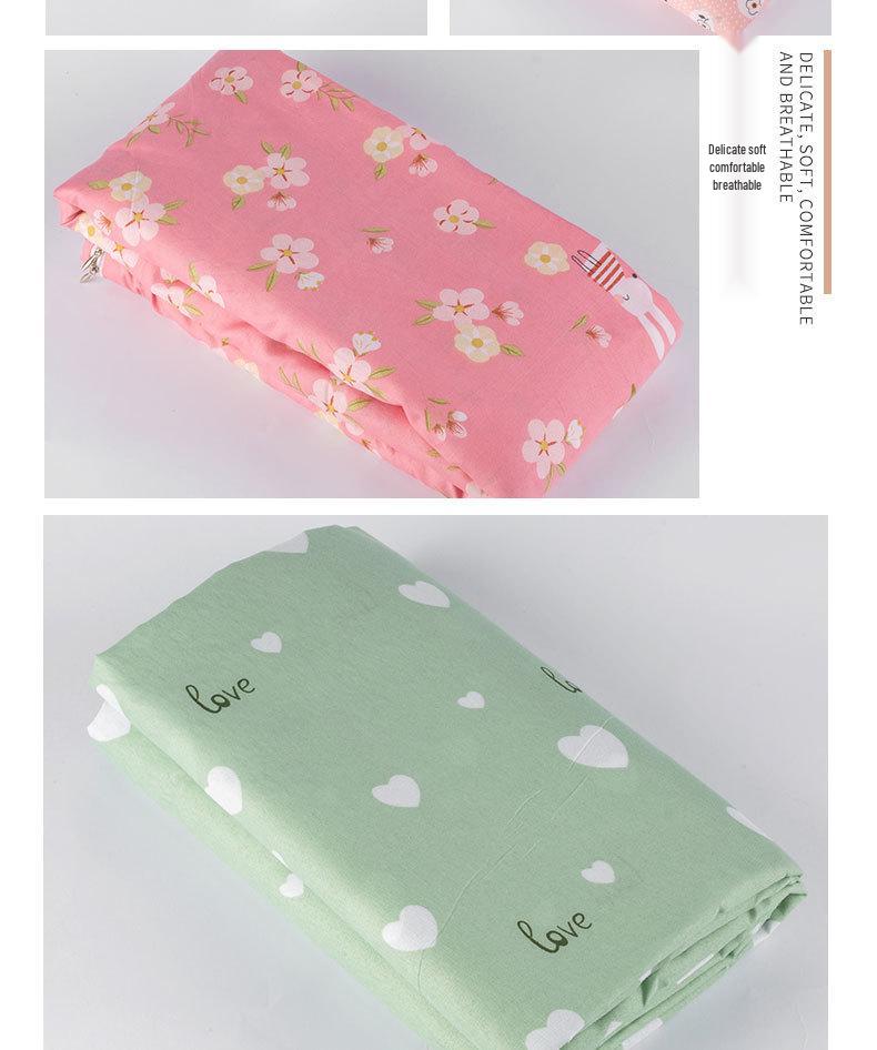 Пододеяльник из хлопка и шелка с внутренним наполнителем.