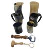 Viking Drinking OX Horn | Tankard | Mug | Cup for Ale, Beer, Mead, Wine, Shot Glass, Bottle Opener | Natural and Handmade | COMBO OFFERS