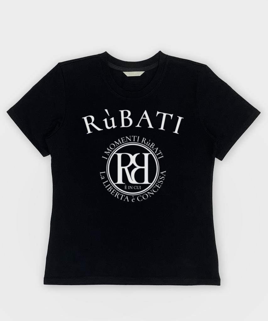 Футболка с логотипом RUBATI Arc_Черная