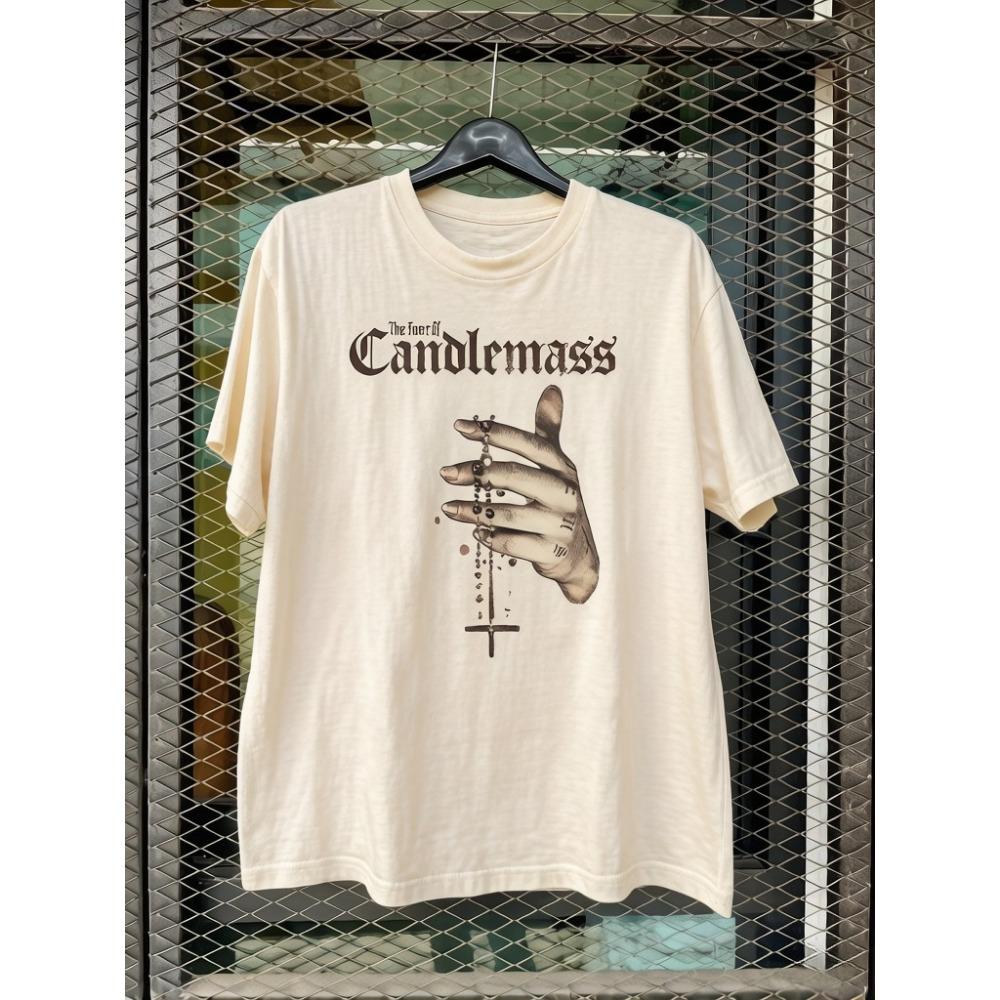 Candlemass Футболка The Curse of Candlemass Черная Мужские Футболки Мужские Футболки Подходит для Мужчин и Женщин Одежда