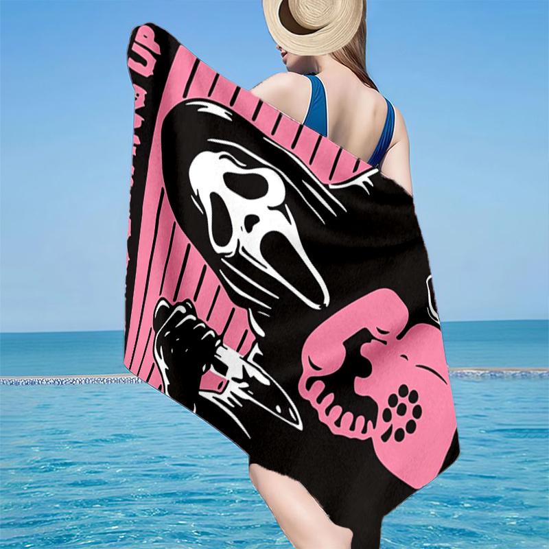 Scr-eam Horror Movie Beach Towel, Super Soft Microfiber, Gift for Her/Him, Birthday, for Pool, Beach, Travel, Home Decor Fan gifts