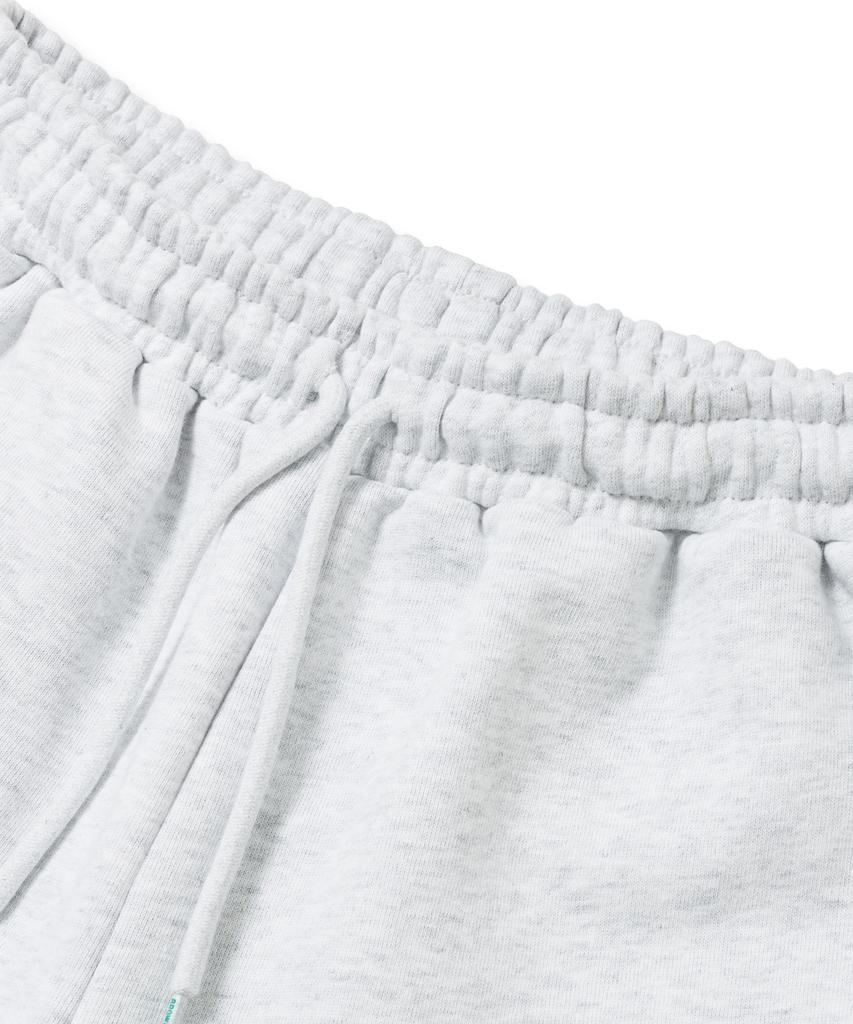 BROWNBREATH W Tag Sweat Shorts - Ash
