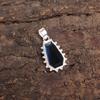 Natural London Blue Topaz Sterling Silver Wedding Gift Friendship Day Pendant PP-54-11