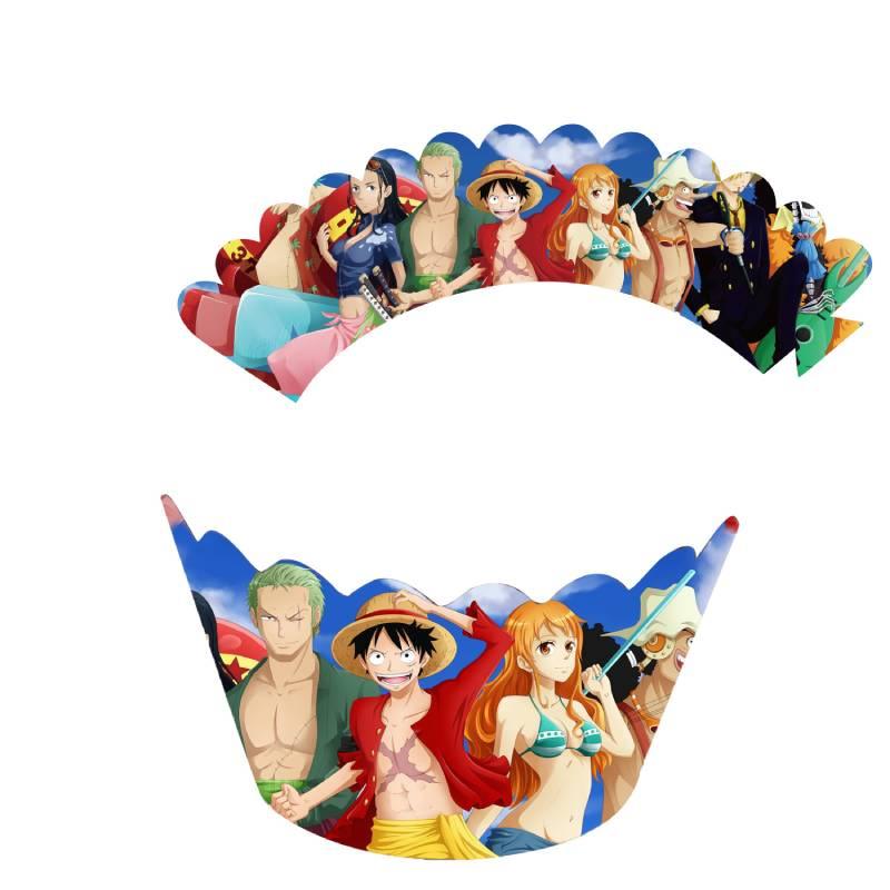 Красочный набор для украшения дня рождения в стиле «Ван-Пис», яркие и причудливые бумажные реквизиты и воздушные шары