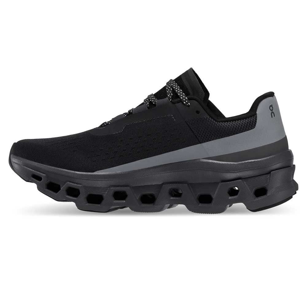On Cloudmonster Lumos Running Size Cm Women's Shoes, Black, 24.5