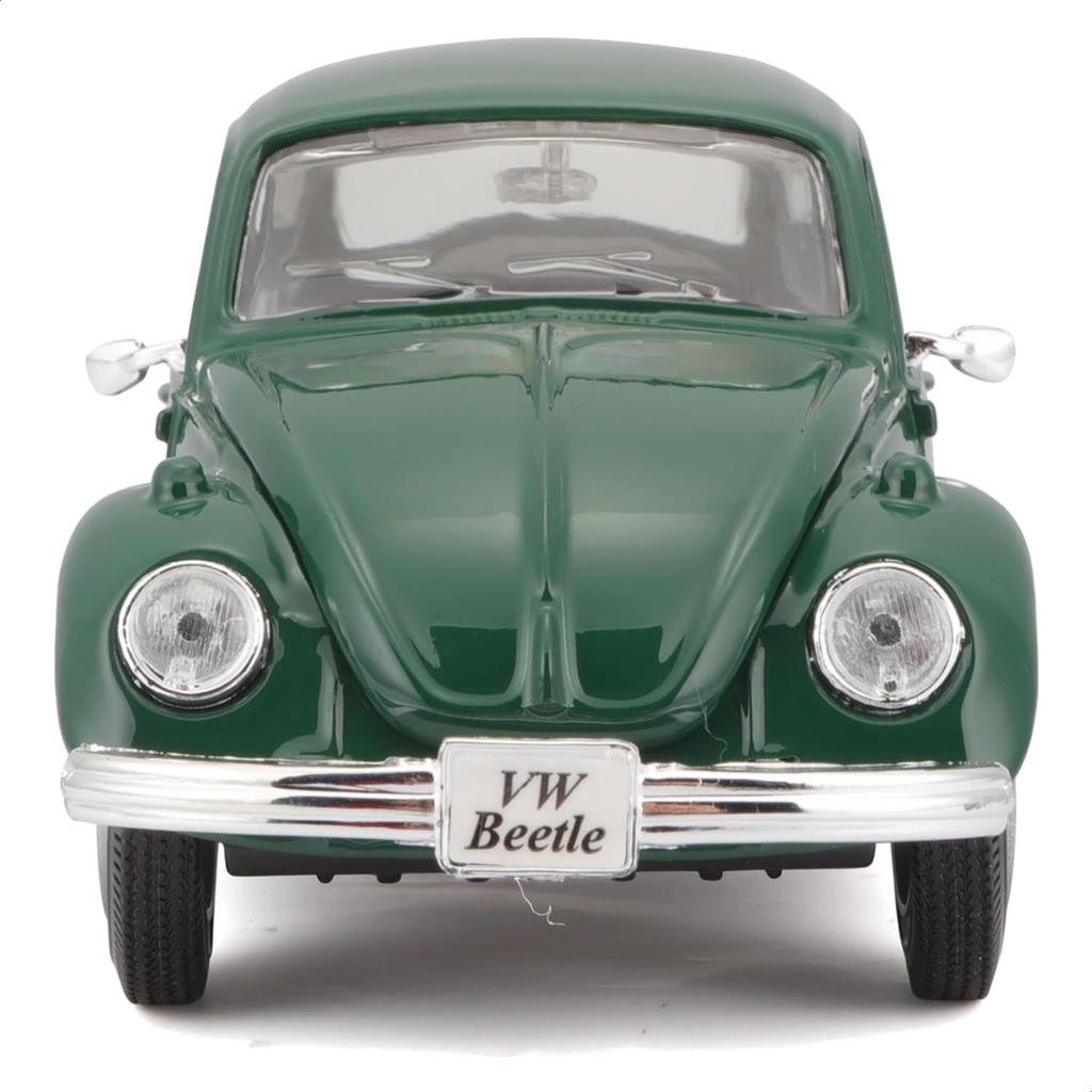 Maisto Scale Diecast Volkswagen Beetle 1973 Finished 31926 GN 1/24 Green, Model,