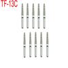 10pcs/Box Dental Diamond Burs Drill for High Speed Handpiece Handle Diameter 1.6mm Dentist Tools Dentistry Material TF-13C