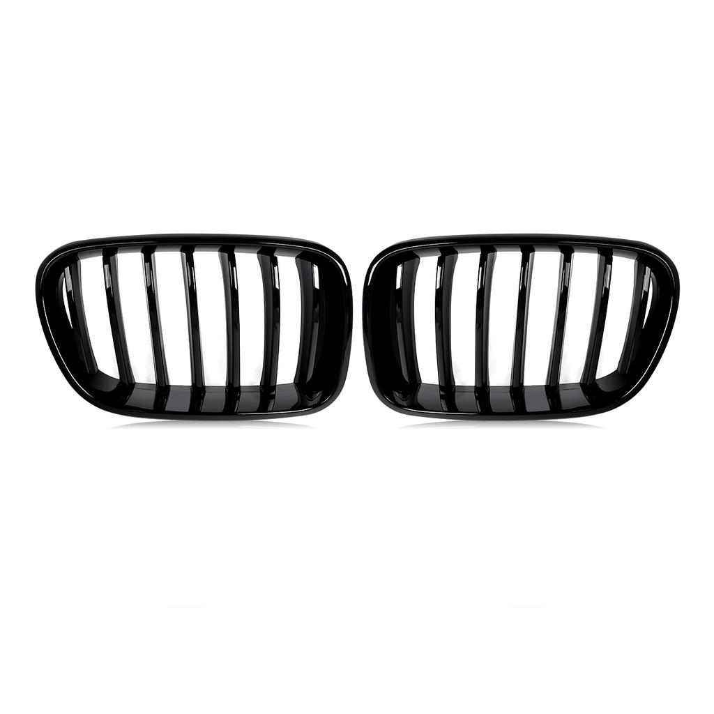 Magickit for 2011 2012 2013 2014 BMW X3 X4 F25 F26 Single Slat Grill Front Kidney Grille Gloss Black Bumper Grill FY6