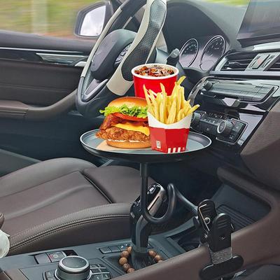 Автомобильный поднос для еды, автомобильный зажим для закусок, переносной поднос для напитков, автомобильный столик для еды для путешествий, ежедневных поездок на работу и обратно, деловой поездки